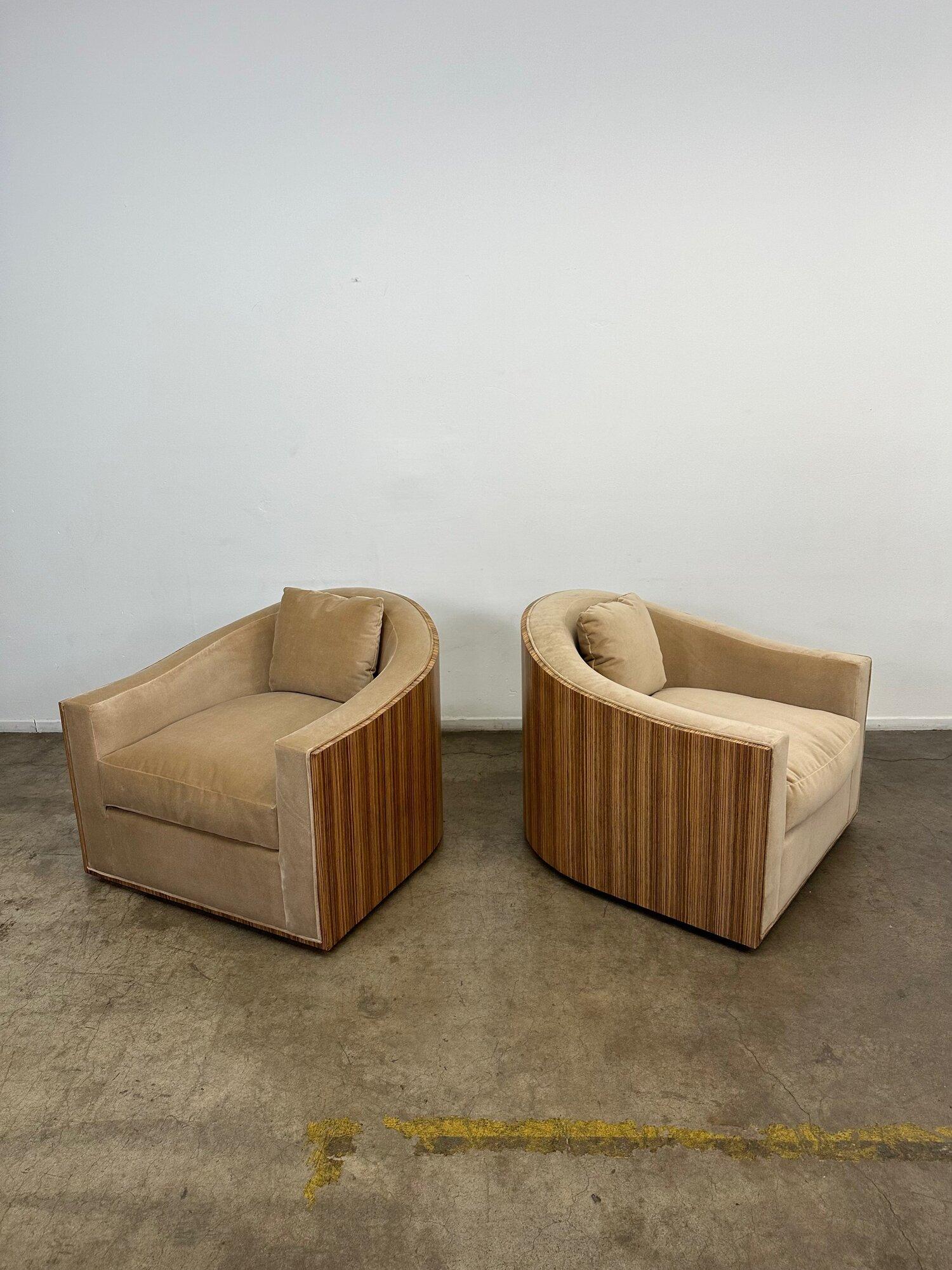 Mambo Swivel Lounge Chairs by Kreiss - sold separately In Good Condition In Los Angeles, CA