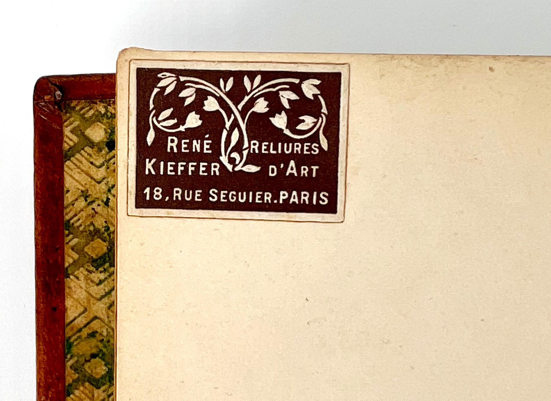 This attractive and beautifully-bound volume fits in the period's vogue for exploration of African exoticism, with decorative borders on each page inspired by native African designs. The first edition of this fictional depiction of life in the Congo