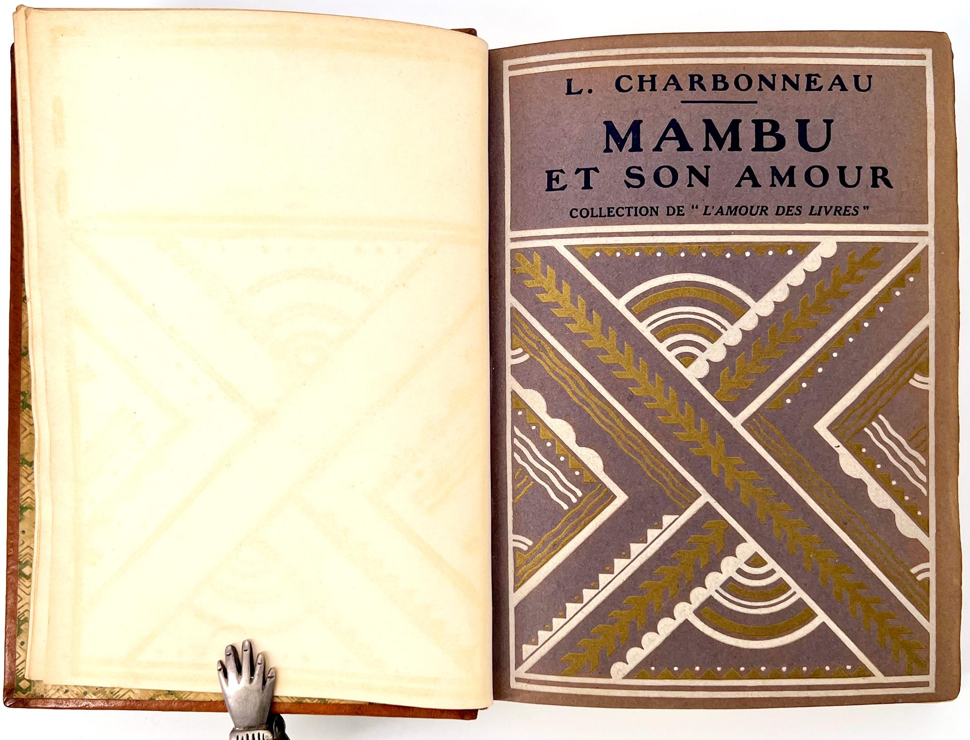 French Mambu et son Amour; Décors nègres de Jean Vergély – By Louis Charbonneau For Sale