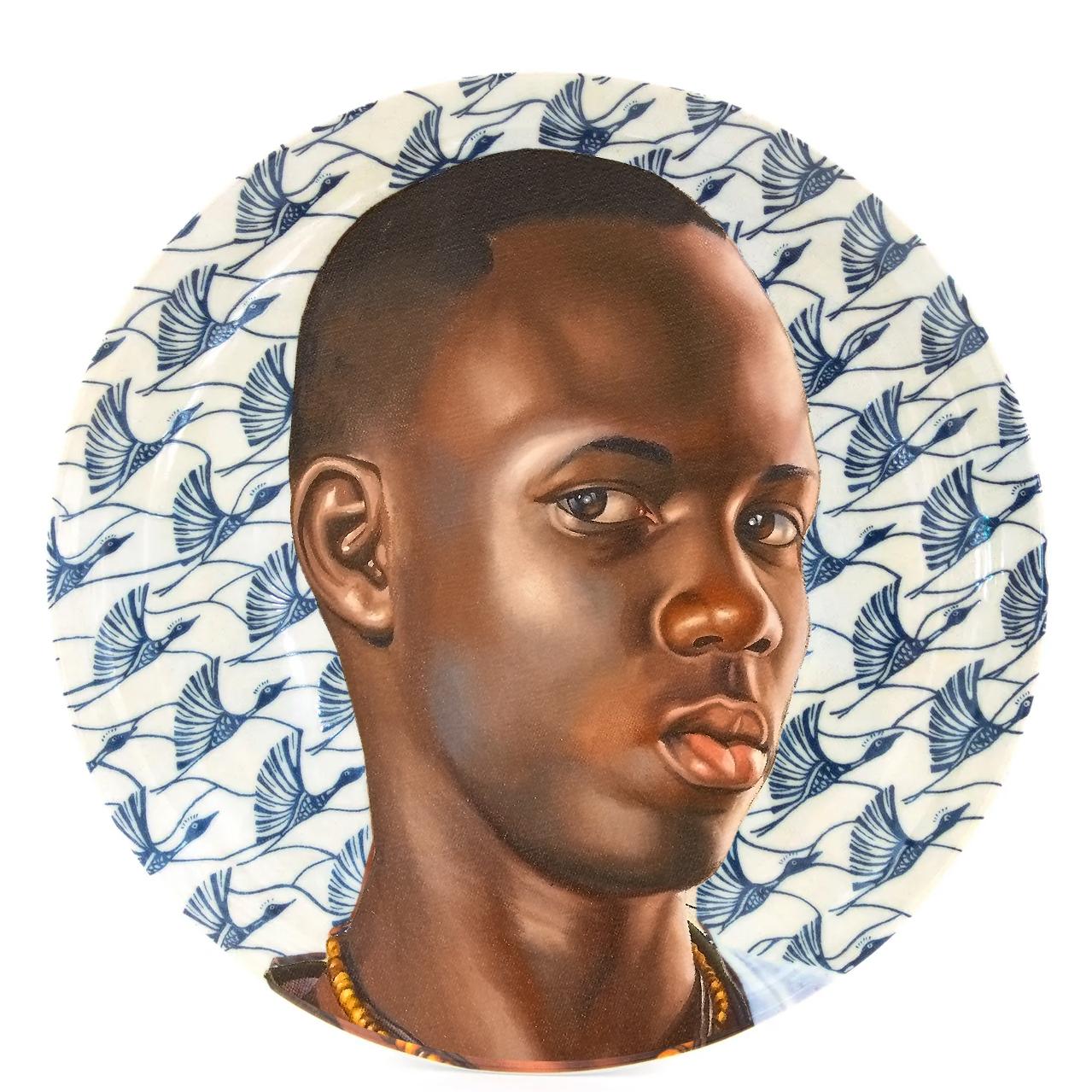 Mame Ngagne Plate by Kehinde Wiley In New Condition For Sale In Jersey City, NJ