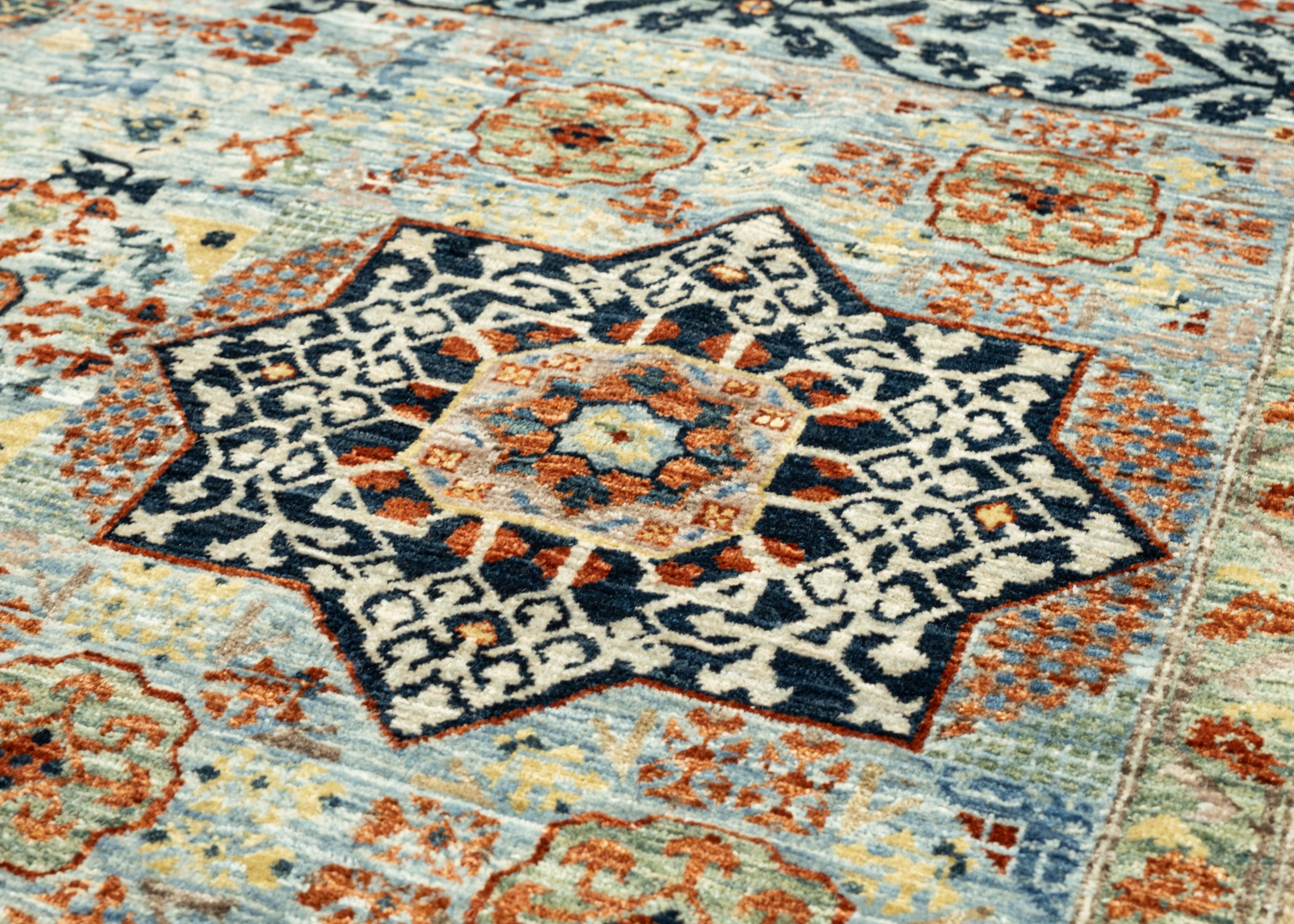 Turkish Mamluk Rug Oriental Handmade 10'1