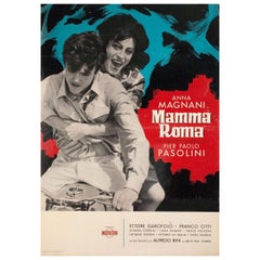 "Mamma Roma" 1962 Italian Double Fotobusta Film Poster