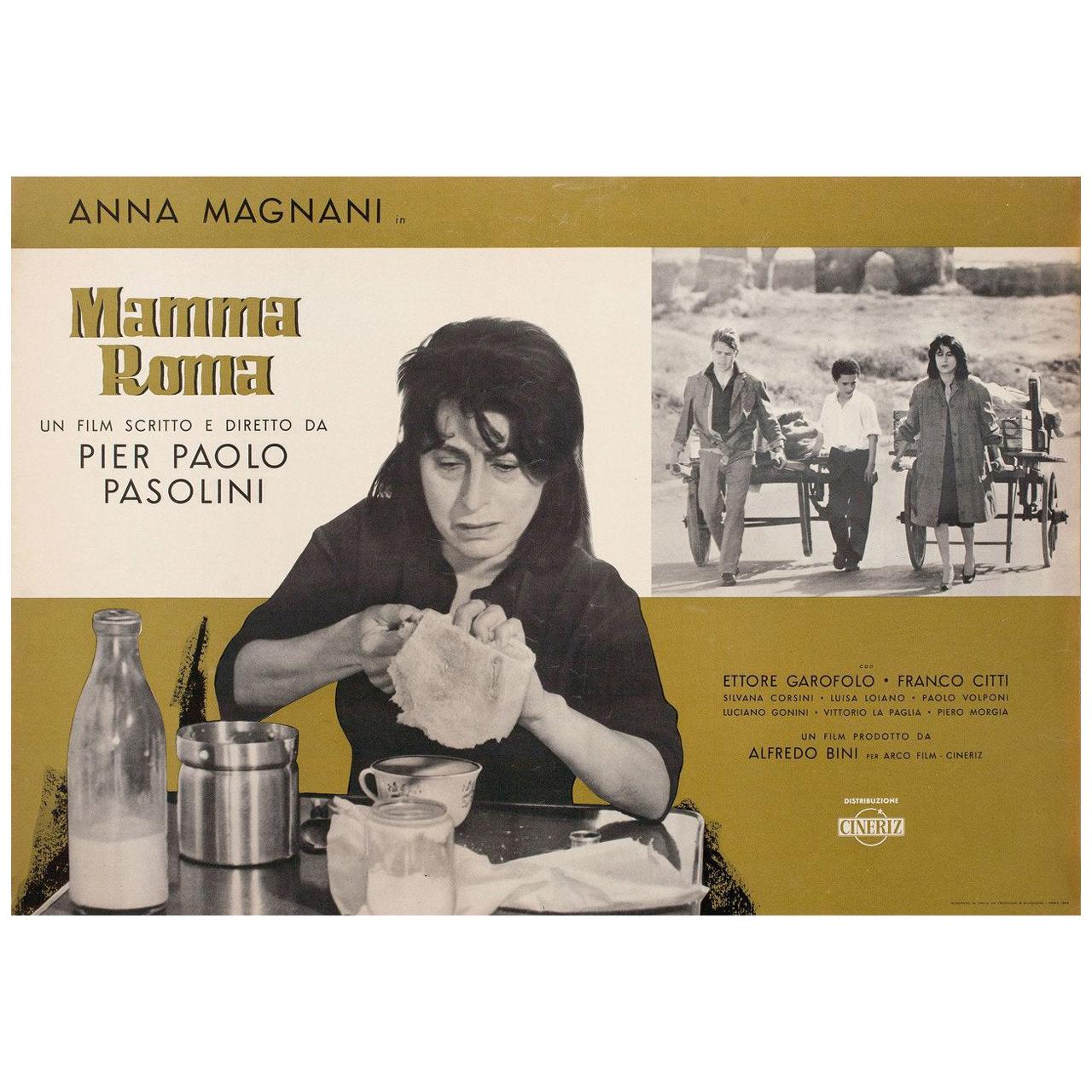 Mamma Roma 1962 Affiche de film italien Fotobusta en vente