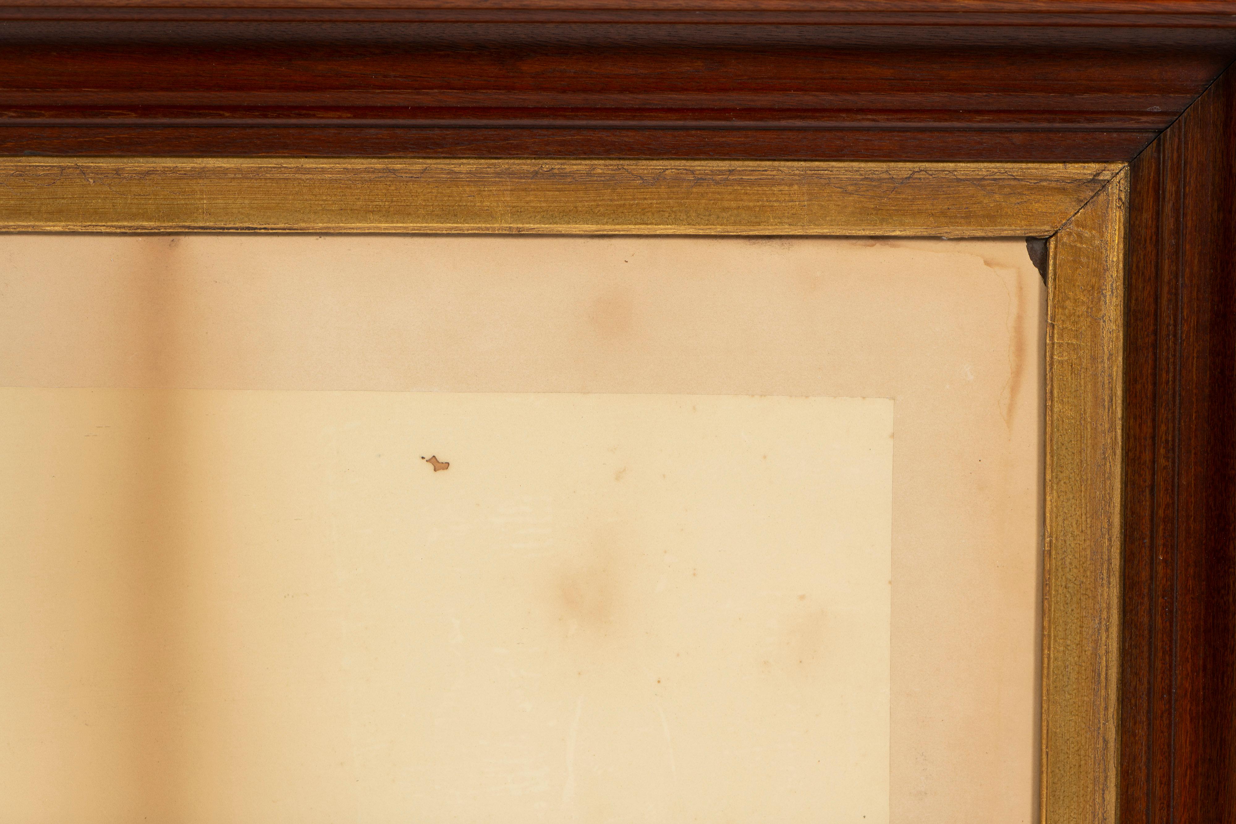 Mammoth Antike Albuminierte Plattenfotografie, gerahmt, römisches Forum, 19. Jahrhundert im Angebot 1