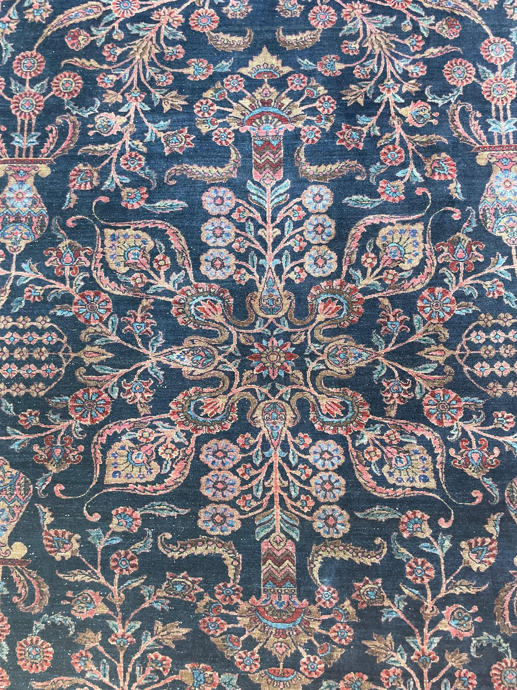 Mammoth Ballroom Size Ralph Lauren Vibe Sarouk Yazd Antique Rug, circa 1920-30's In Good Condition For Sale In Milwaukee, WI