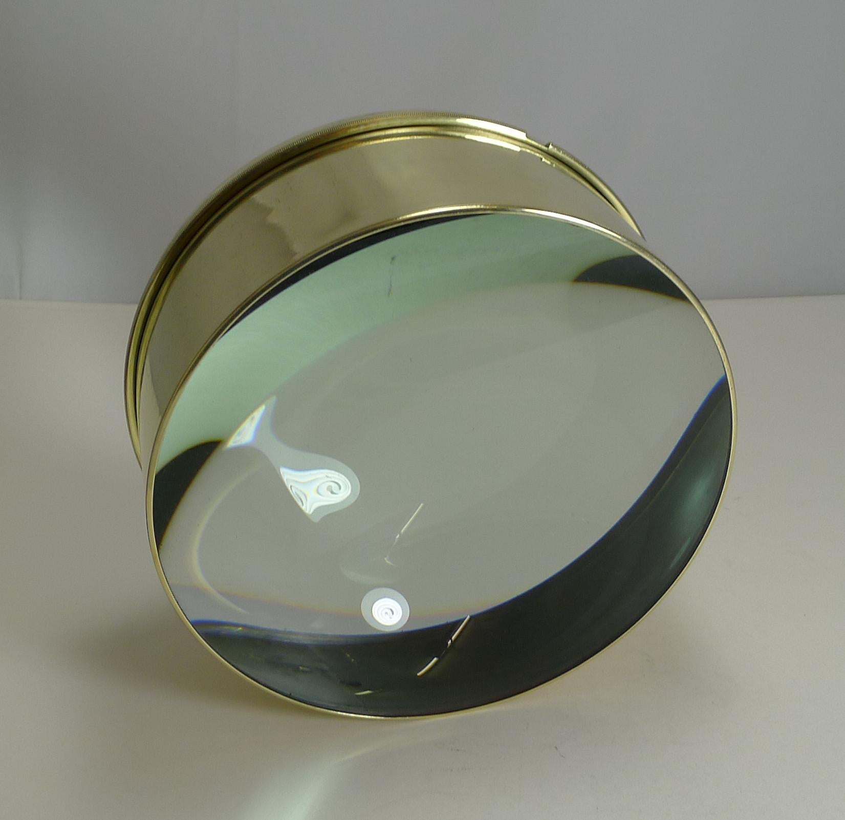 vintage magnifying glass paperweight