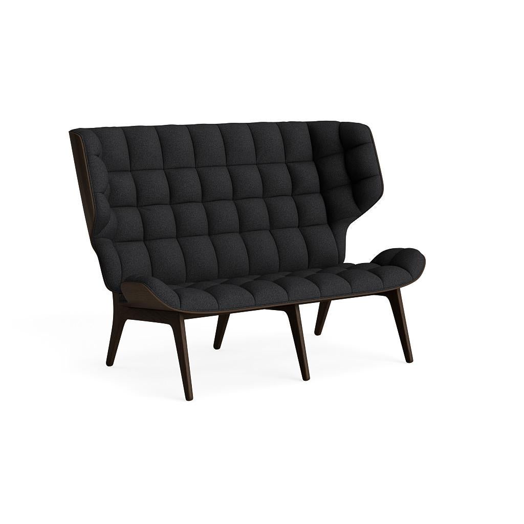 Contemporary 'Mammoth' Sofa by Norr11, Dark Smoked Oak, Barnum Bouclé 11 For Sale