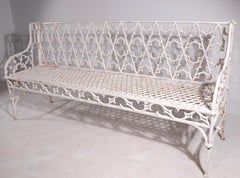 Mammouth Cast Iron Garden  Bench with Gothic Castings