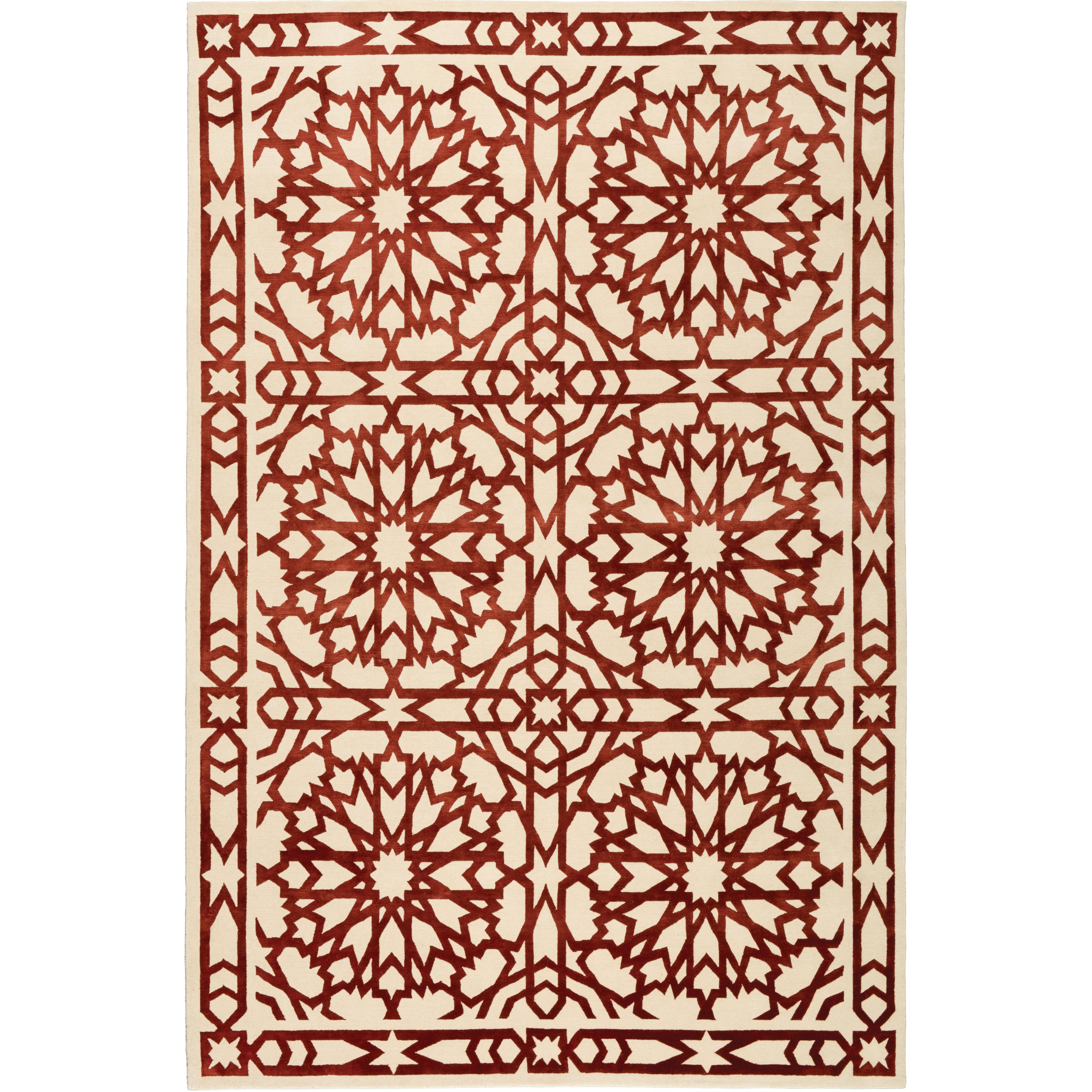 Tapis Mamounia 10x8 noué à la main en laine et soie de Martyn Lawrence-Bullard en vente