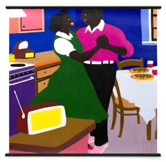 "Look into my Eyes and Dance with Me I", Contemporary Figurative Acrylic Scene