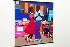 "Look into my Eyes and Dance with Me II", Expressive Painting of Dancing Couple