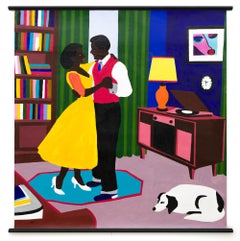 "Look into my Eyes and Dance with Me III", Intimate Figurative Painting, Acrylic
