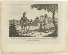 Man and Woman of the Naudowessies, Mississippi Region – 18th Century Engraving