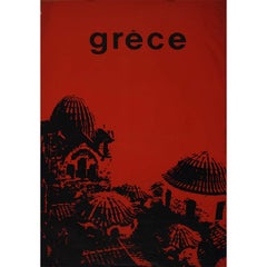 1963 travel poster Greece's rich Byzantine heritage Monastery of Pantanassa