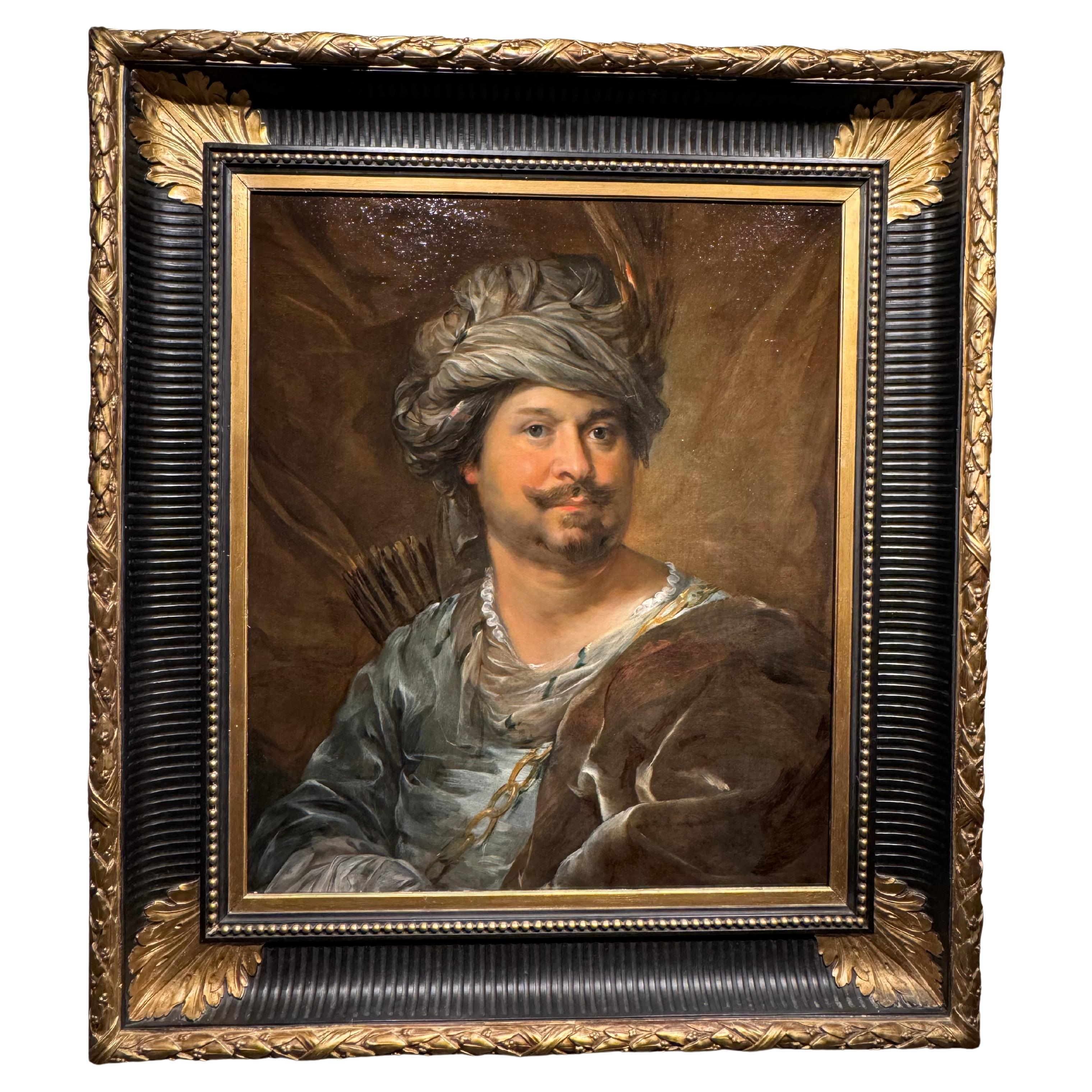 Homme habillé à l
orientale portant un carquois, Hollande, 17e siècle en vente