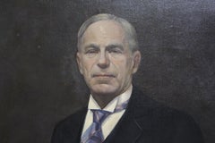 Man in Morning Suit with Gloves, Oil on Canvas