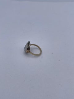 Man in the Moon Diamond Moonstone Ring
