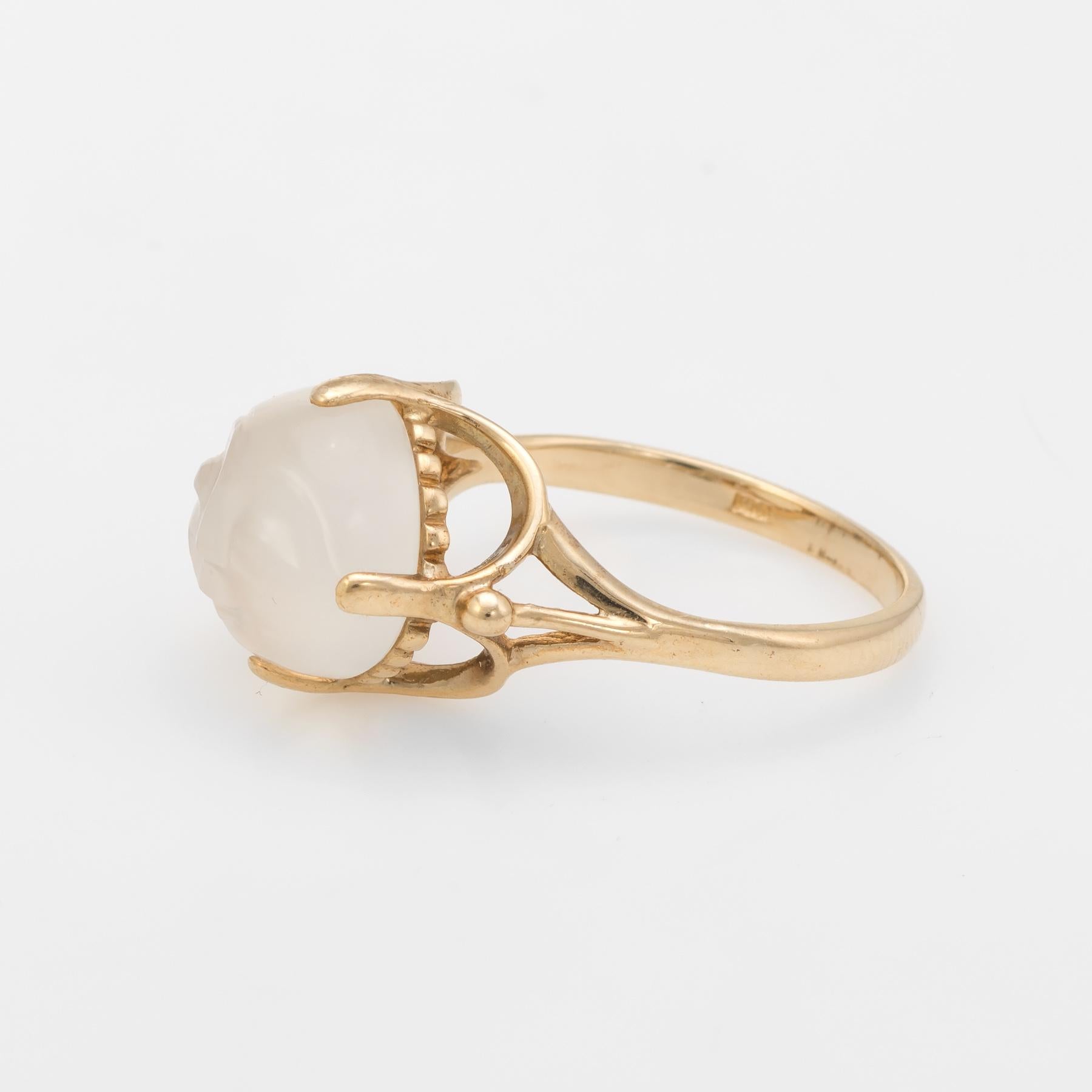 moonstone face ring