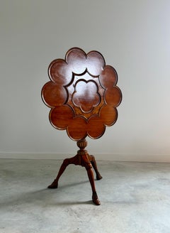 Man of Isle Manx Tilt top Table Maitland Smith-Attributed Anthropomorphic Feet
