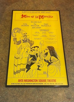 "Man of La Mancha" Broadway Poster, Anta Washington Square Theatre, 1977
