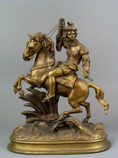 Sculpture Homme à cheval