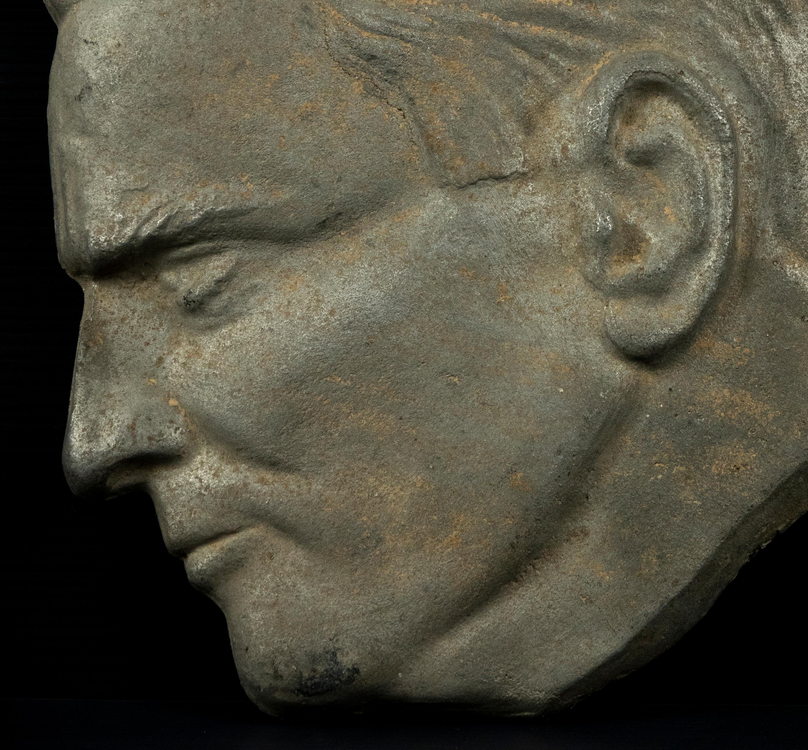 Man Profile, Decorative Object, 1970s In Good Condition For Sale In Roma, IT