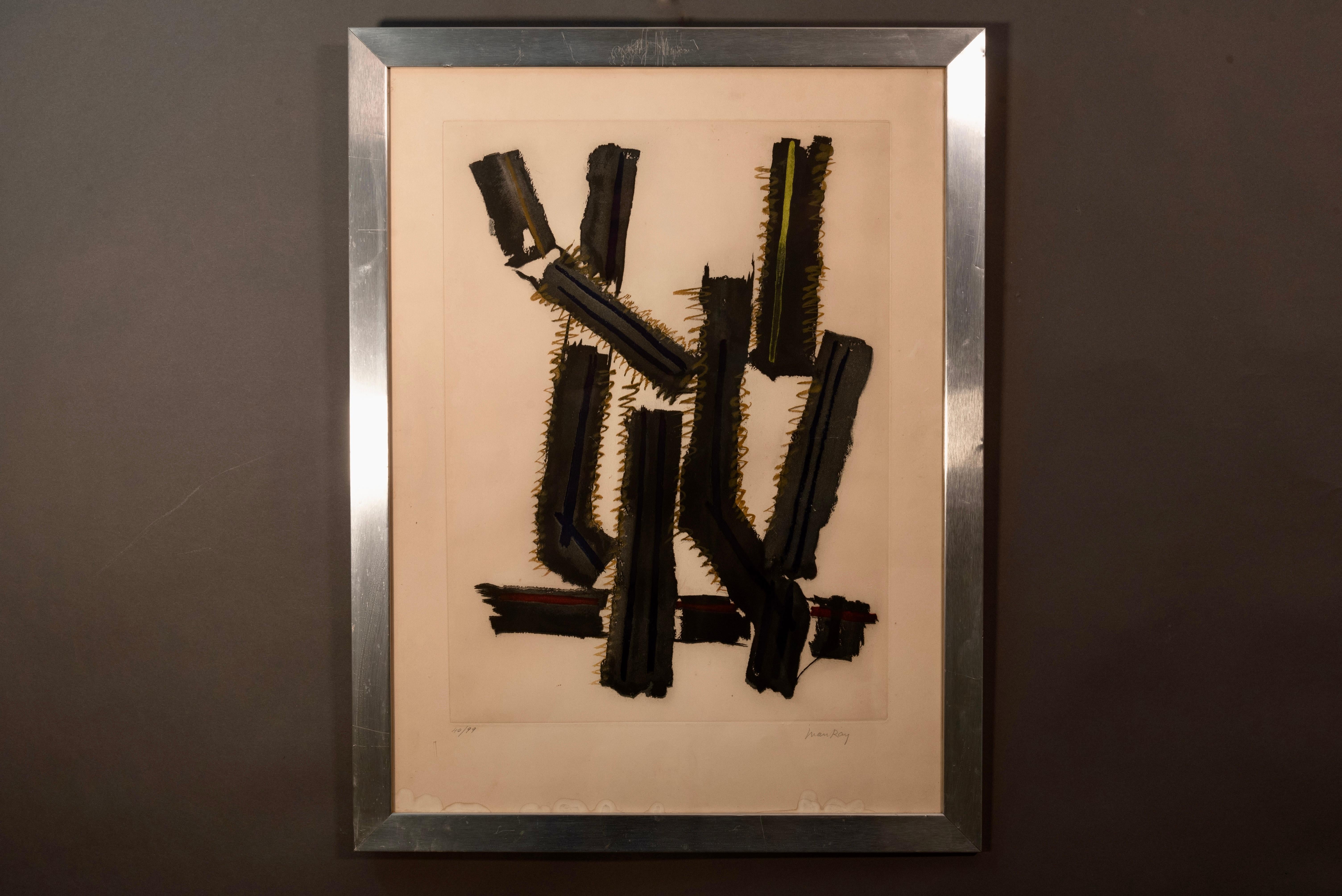 “Transfiguration d'un cactus”
Man Ray (1890 Philadelphia-1976 Paris).
Signed in pencil 'Man Ray' (lower right) and numbered in pencil 40/99 (lower left).
Wonderful original silvered frame.
Every item of our Gallery, upon request, is accompanied by a