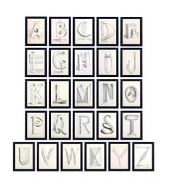 Man Ray Alphabet-Druck-Set von 26