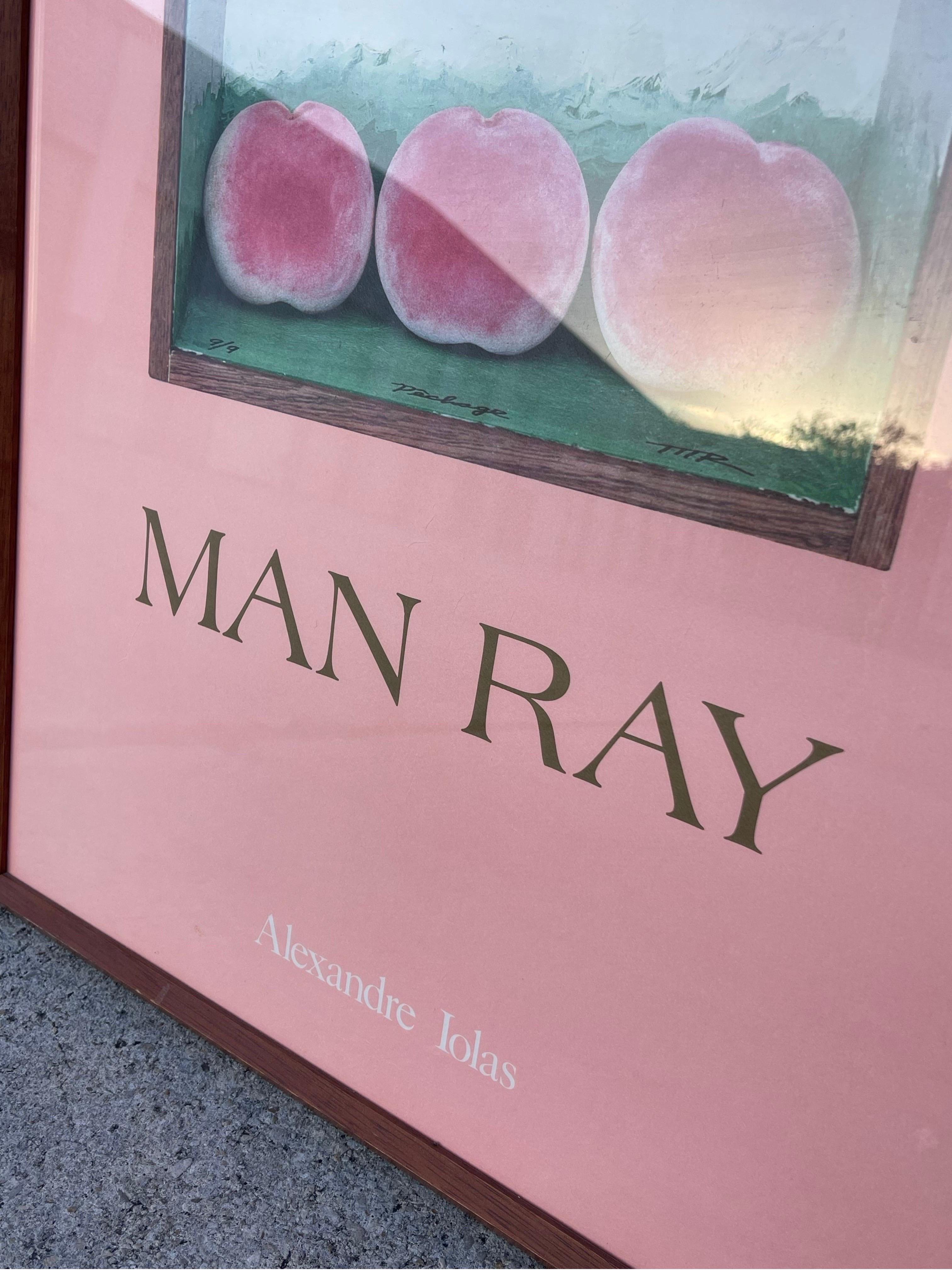 20th Century Man Ray at Alexandre Iolas Gallery Exhibition Lithograph Poster, Framed For Sale