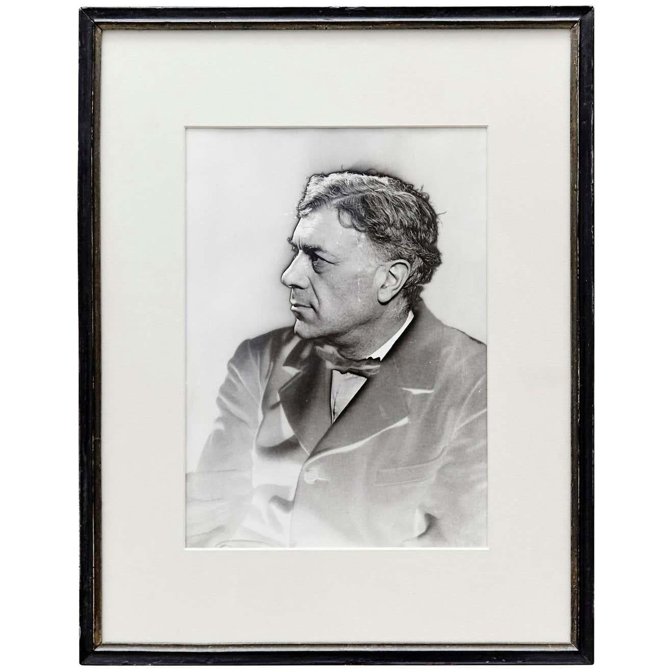 Man Ray fotografa Georges Braque, 1930  Stampa d'epoca di Pierre Gassmann In condizioni buone in vendita a Barcelona, Barcelona