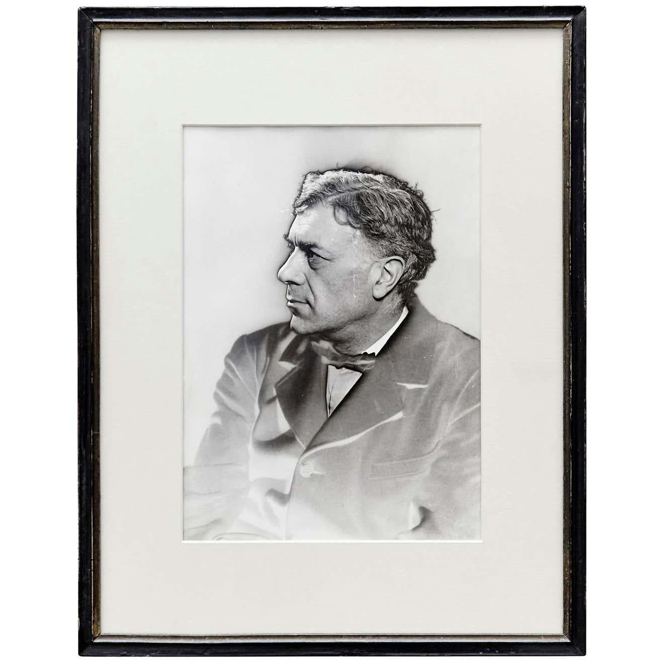 Man Ray Photography of Georges Braque, 1930  Vintage Print by Pierre Gassmann  In Good Condition For Sale In Barcelona, Barcelona