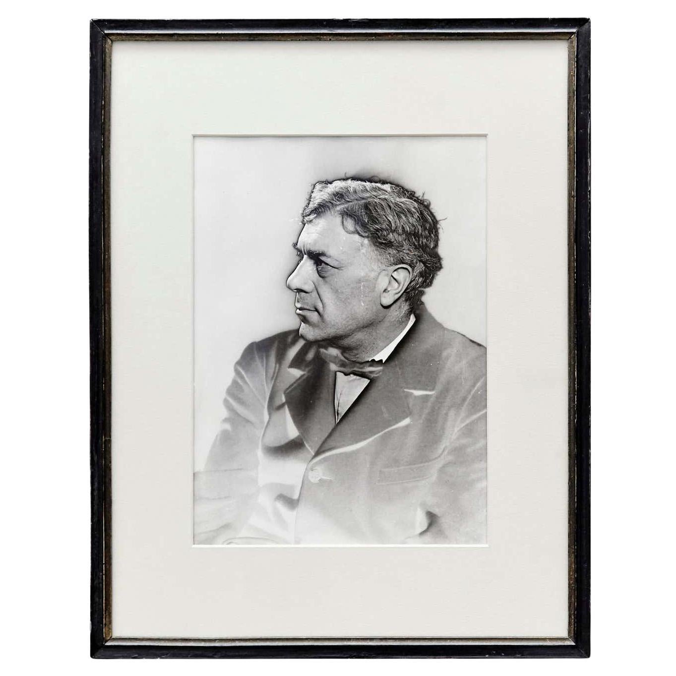 Man Ray Photography of Georges Braque, 1930  Vintage Print by Pierre Gassmann  For Sale