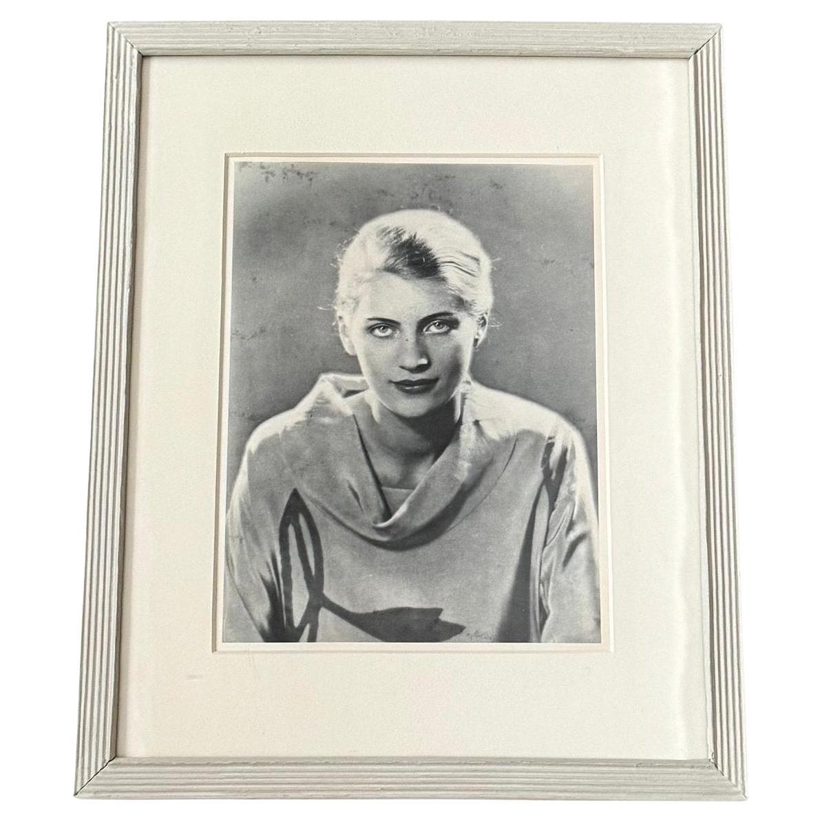Man Ray Black and White Photography of Lee Miller Framed in XXth Century Frame