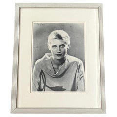 Man Ray Black and White Photography of Lee Miller Framed in XXth Century Frame