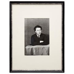 Vintage Man Ray Black and White Portrait Photography of André Breton