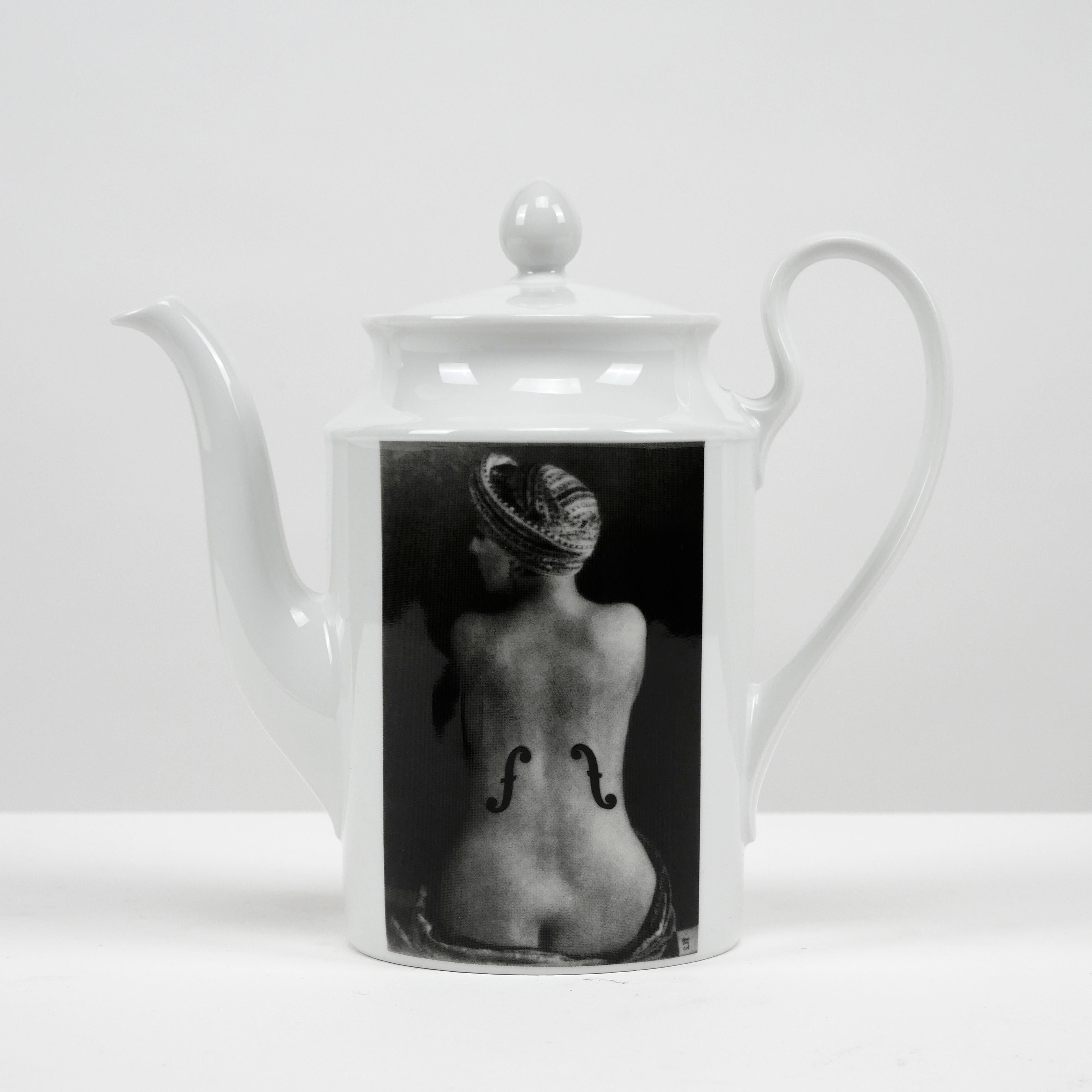 Man Ray (USA, 1890-1976)
Le Violon d'Ingres, 1924, Photograph on Coffee Pot, 1993
Produced by Axis Paris for the Man Ray Trust, France

Ceramic
Excellent condition
L 23 cm, Diam 11.5cm, H 21 cm, Wt 815 g
