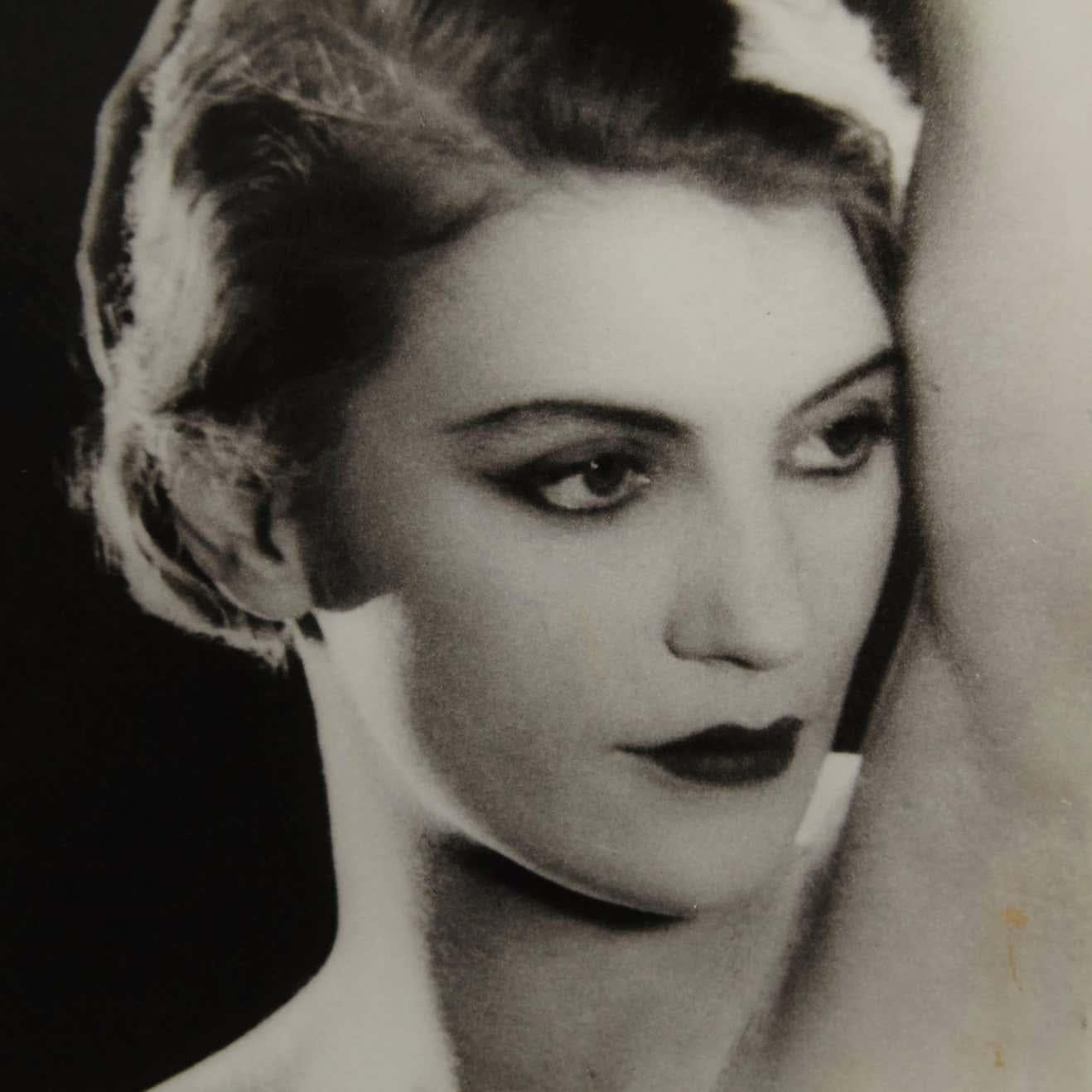 Man Ray contretype of Lee Miller, 1930.

Framed on a 19th century frame with museum glass.

Man Ray (1890–1976) was an American visual artist who spent most of his career in France. He was a significant contributor to the Dada and Surrealist