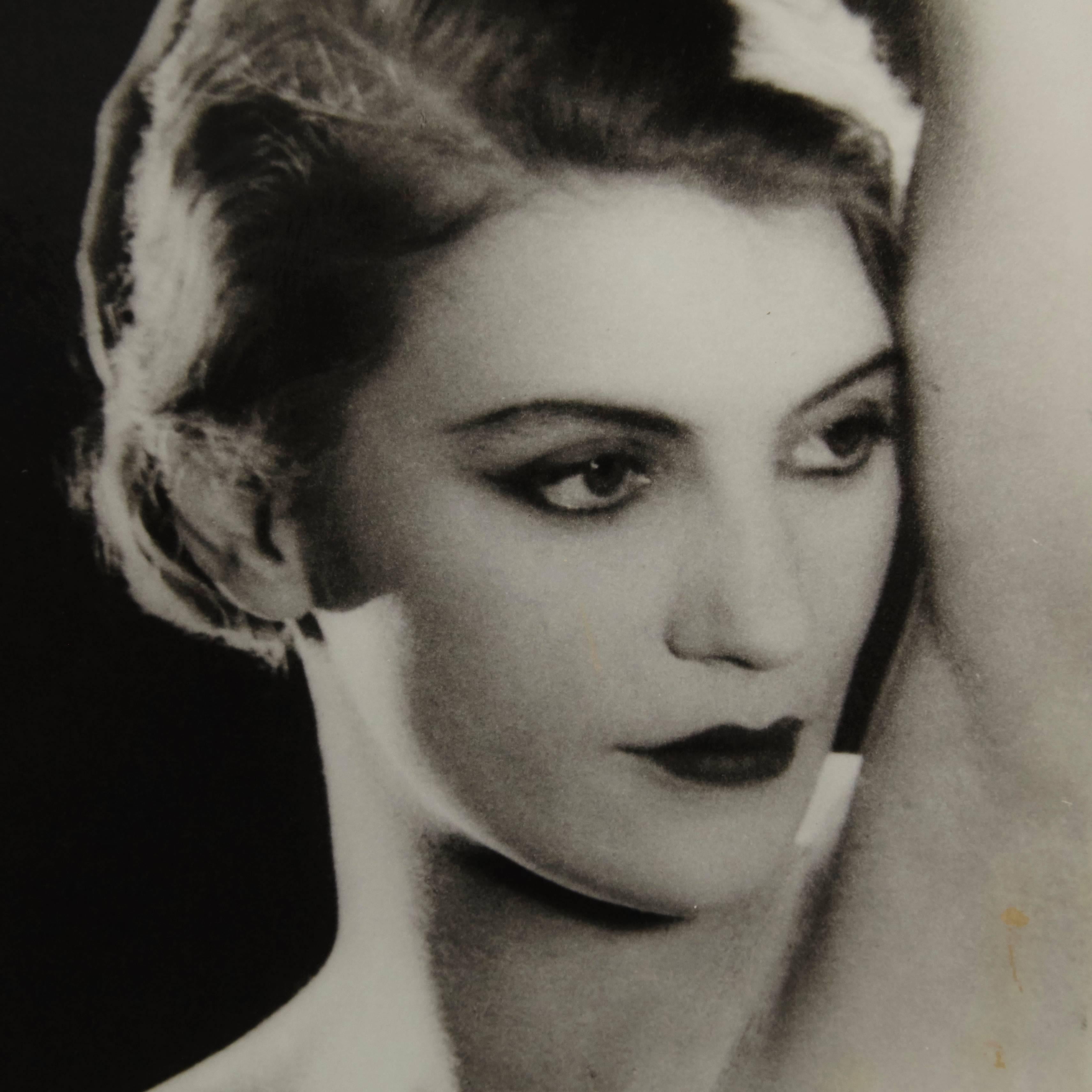 Mid-Century Modern Man Ray Contretype of Lee Miller, 1930