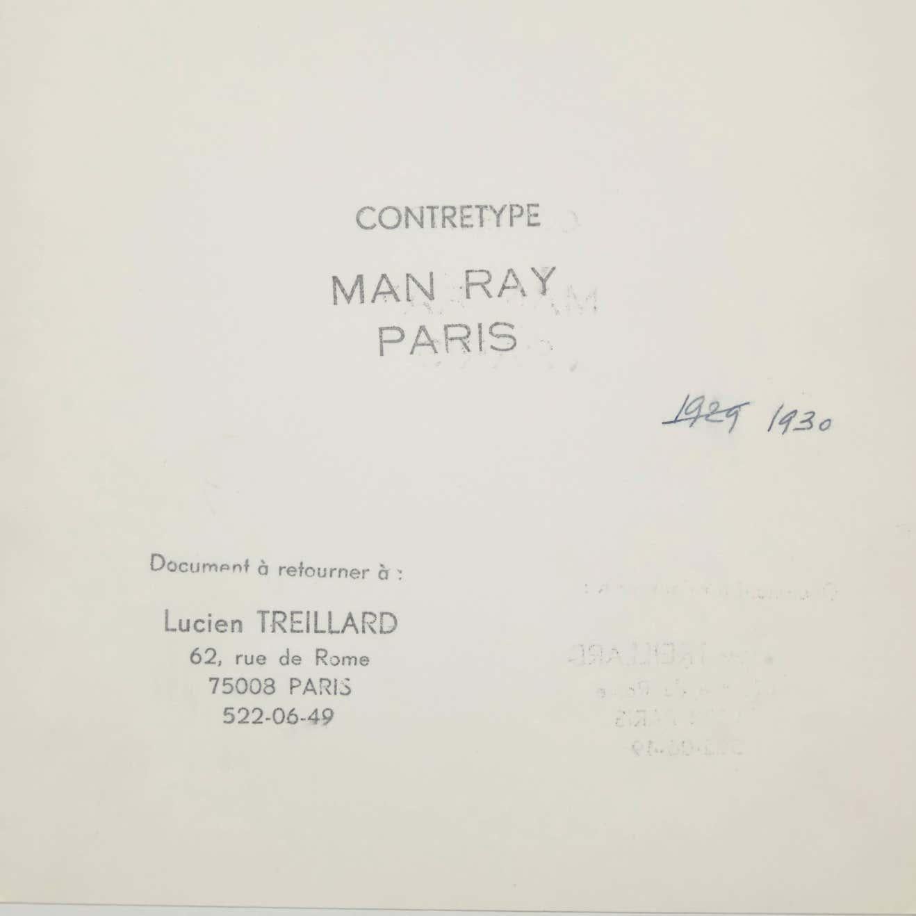 Mid-Century Modern Man Ray Contretype of Lee Miller, 1930