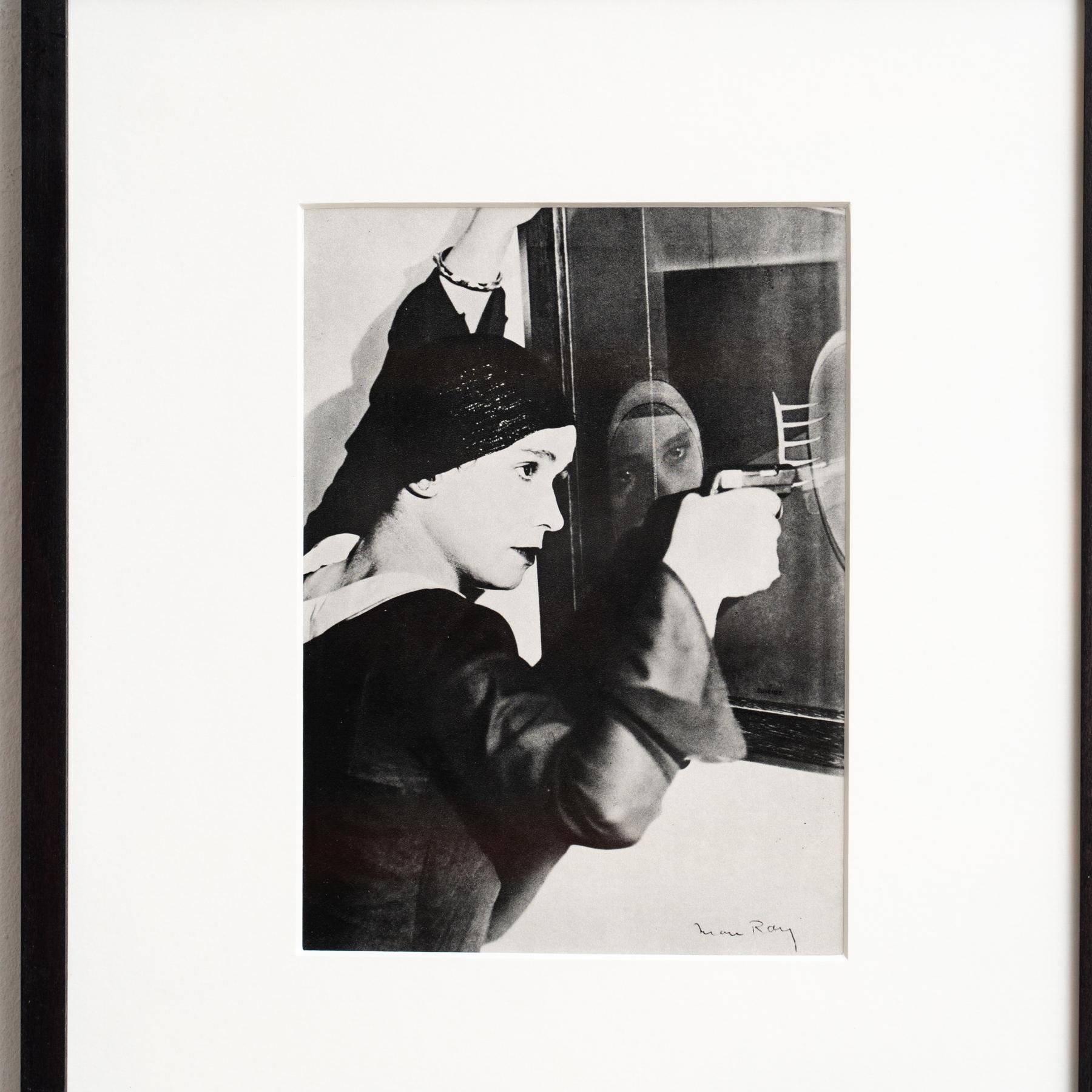 Man Ray Framed Black and White Photography - Limited Edition Heliogravure In Good Condition In Barcelona, Barcelona