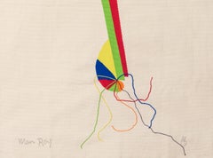 Man Ray "Jeune Fille" Hand-Woven Wool Tapestry