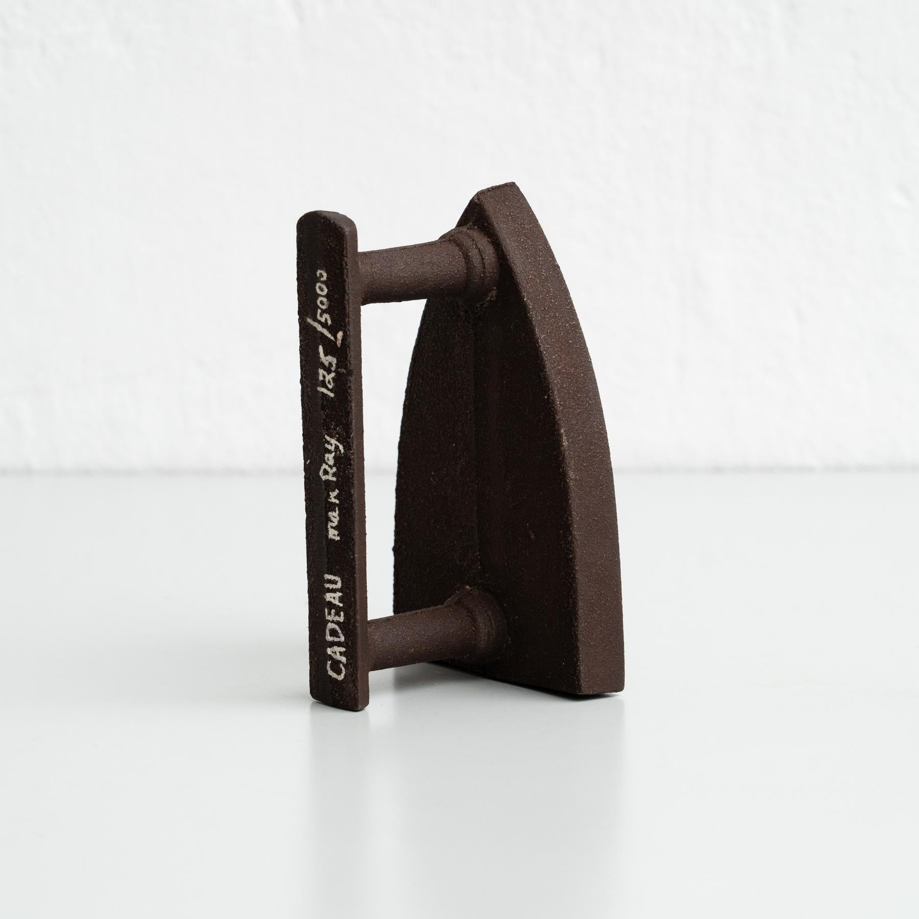 French Man Ray - Le Cadeau Surrealist Sculpture, 1974 - Signed and Numbered For Sale