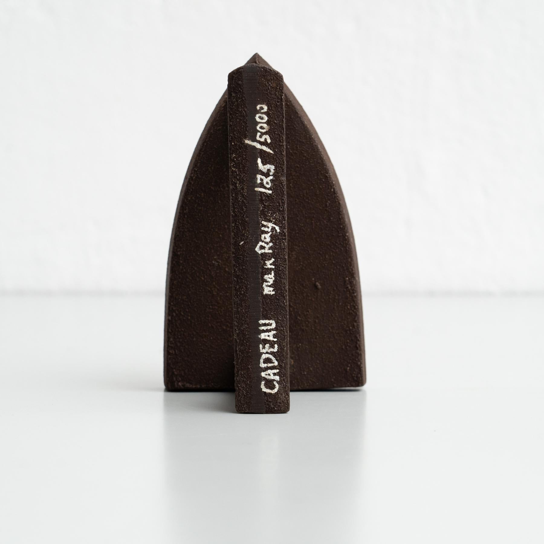 Man Ray - Le Cadeau Surrealist Sculpture, 1974 - Signed and Numbered For Sale 1