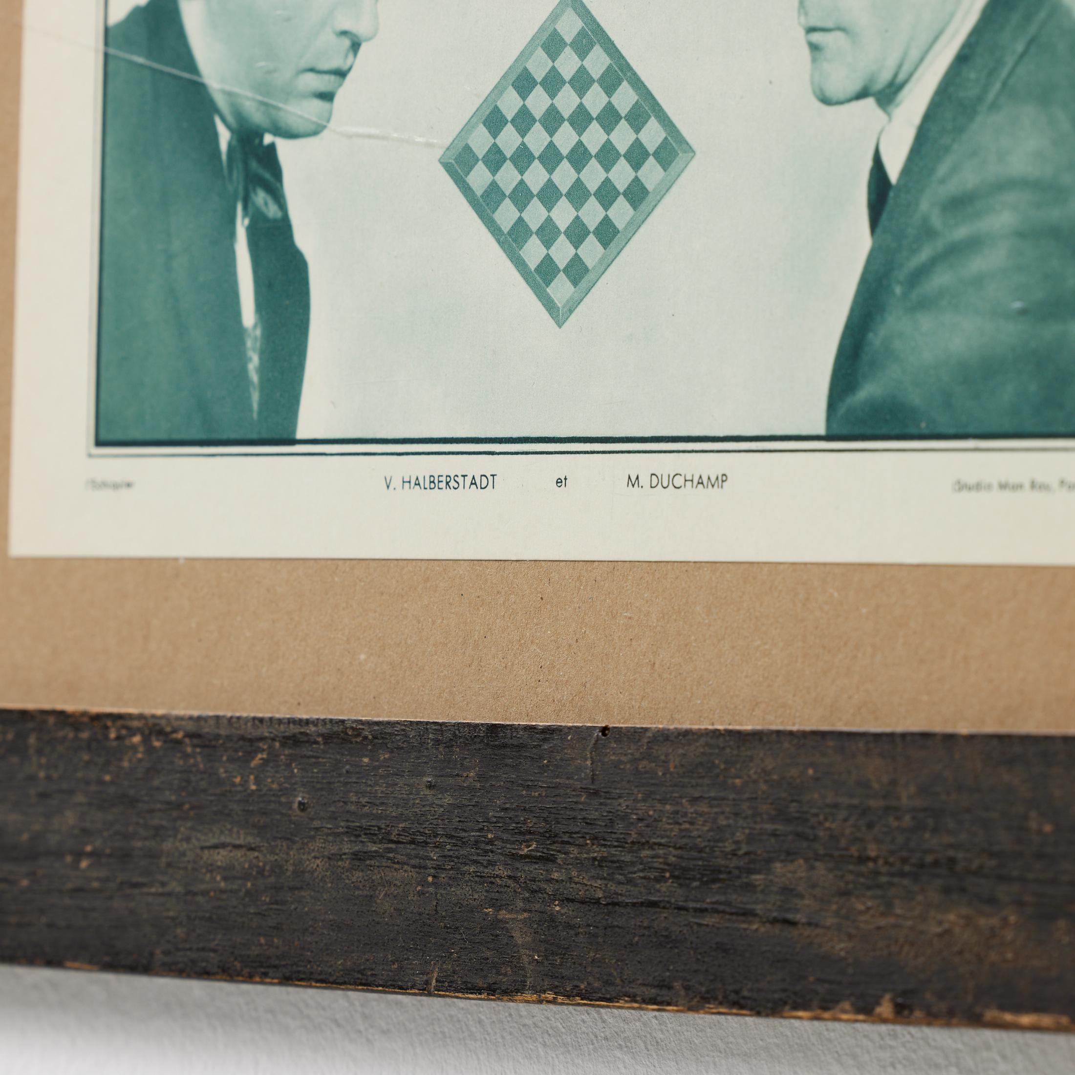 Man Ray Le Monde des Echecs Framed Photographic Print of Marcel Duchamp im Angebot 6