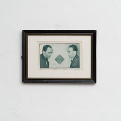 Man Ray Le Monde des Echecs Gerahmter Fotodruck von Marcel Duchamp