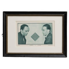 Man Ray Le Monde des Echecs Framed Photographic Print of Marcel Duchamp