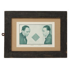 Man Ray Le Monde des Echecs Framed Photographic Print of Marcel Duchamp