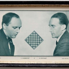 Man Ray Le Monde des Echecs Framed Photographic Print of Marcel Duchamp