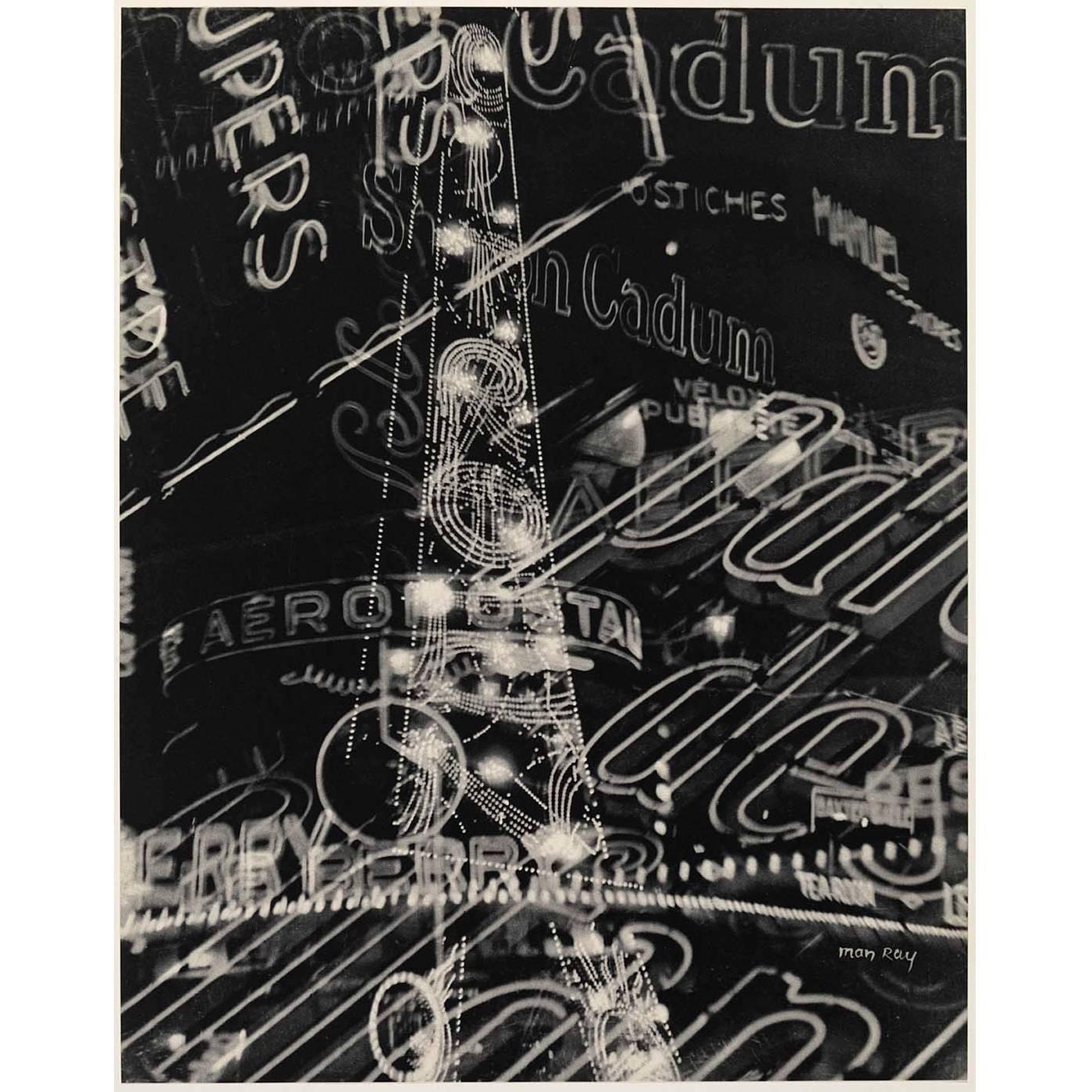 Rayograph He'liogravure von Man Ray für die Compagnie Parisienne de Distribution d'Electricite