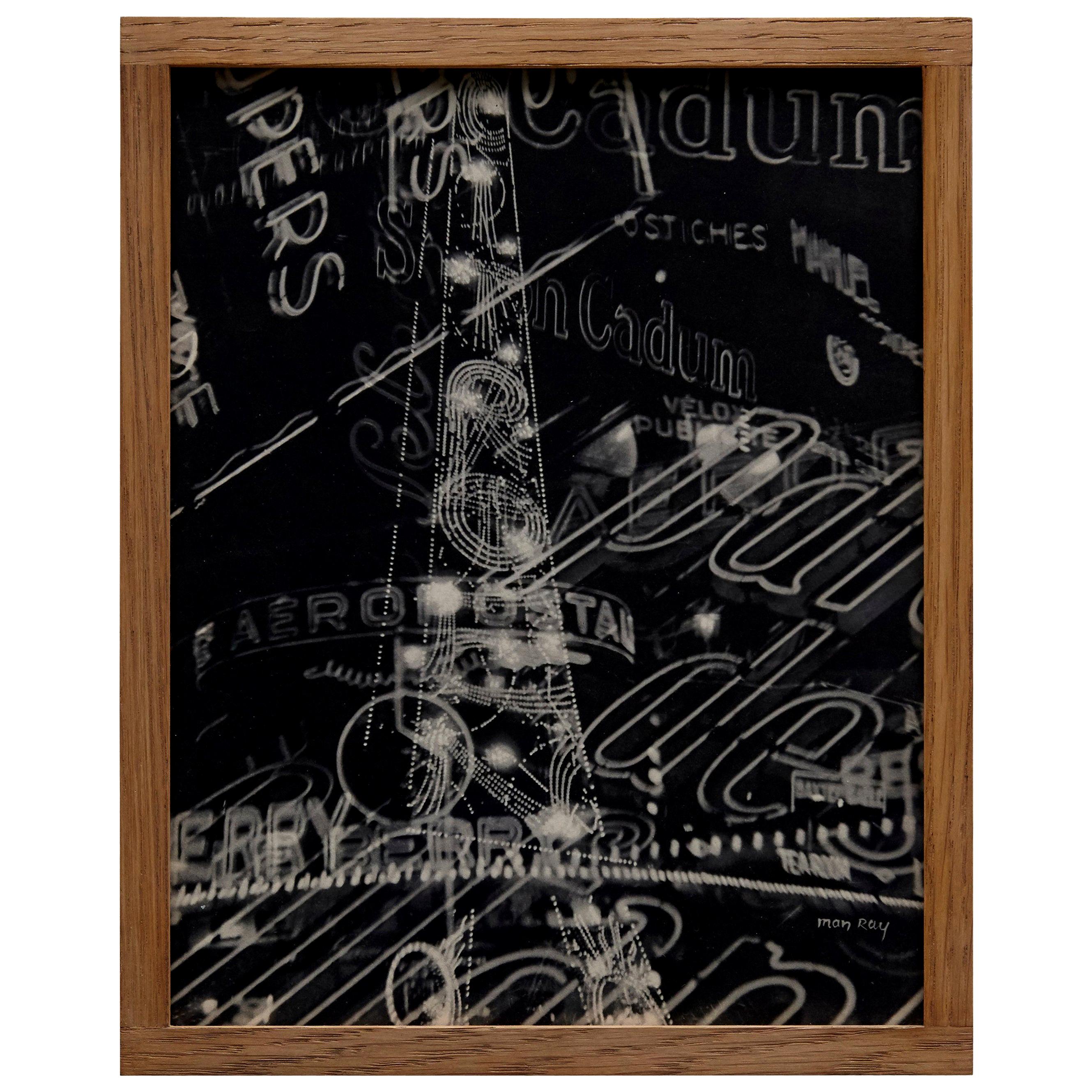 Man Ray Limited Edition Blak and White Heliogravure Electricite Rayograph, 1931 For Sale